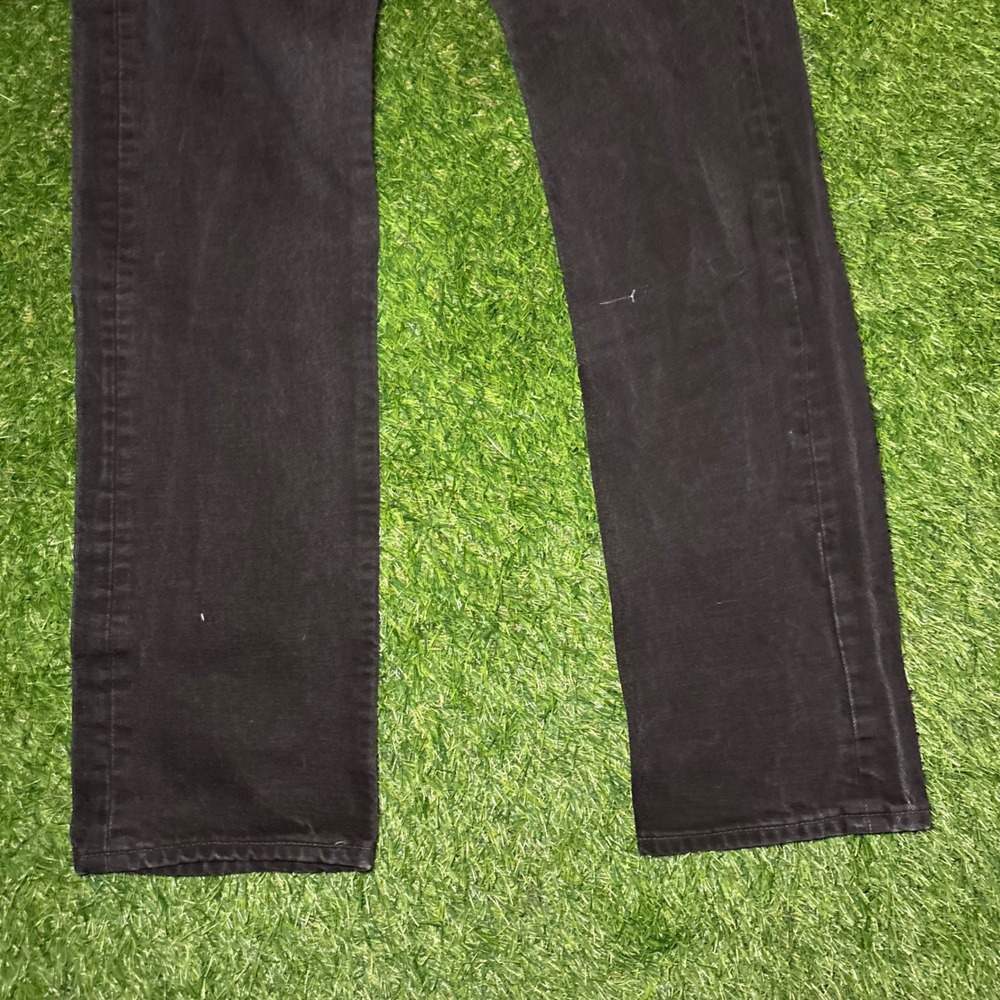 Vintage Levis 501 Black Denim Jeans Made in USA 1998 Button Fly W31 L34 501-0660 - Picture 3 of 16
